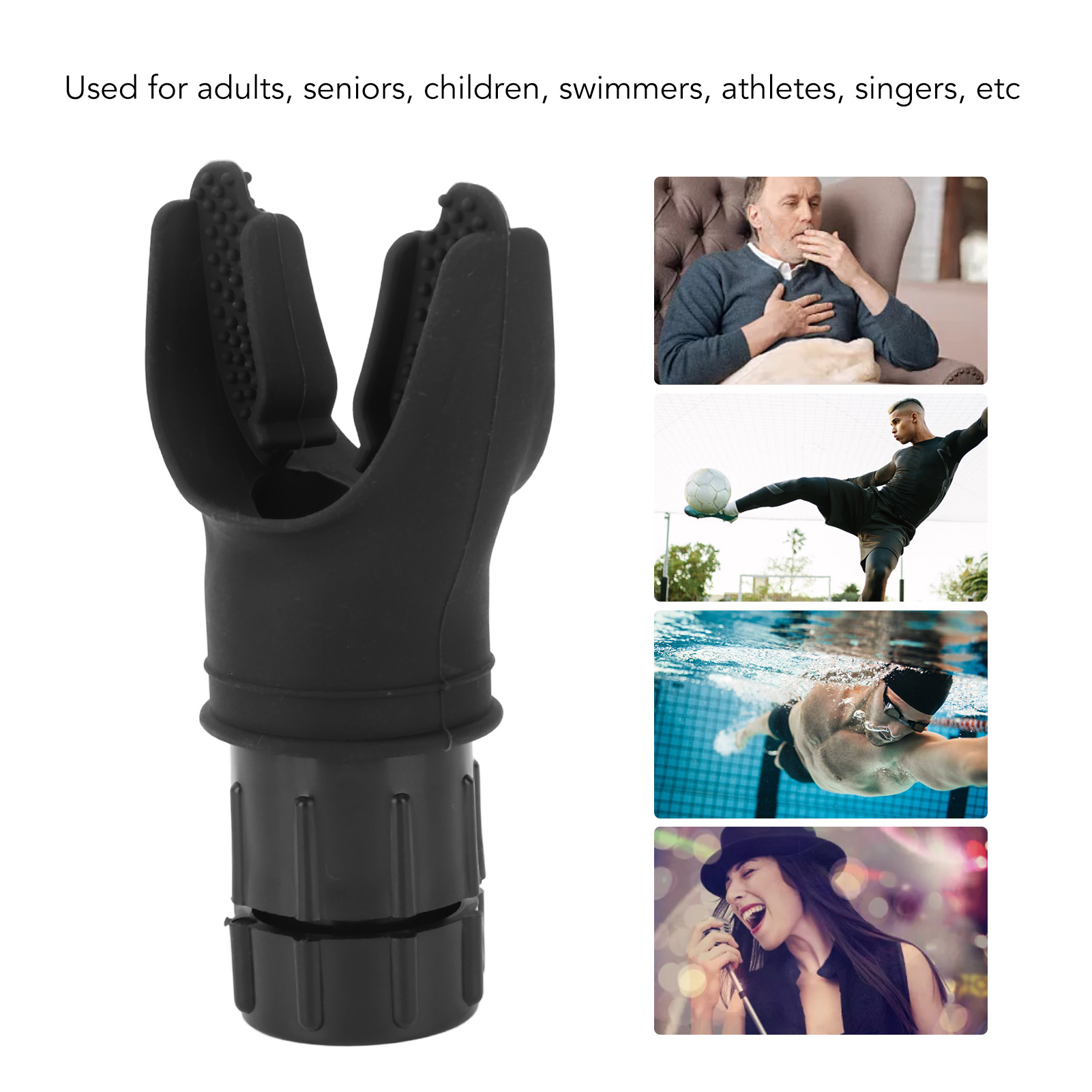 Breathing Exercise Device Adjust Resistance Improve Lung Capacity Handheld Lung Expansion Training Tool
