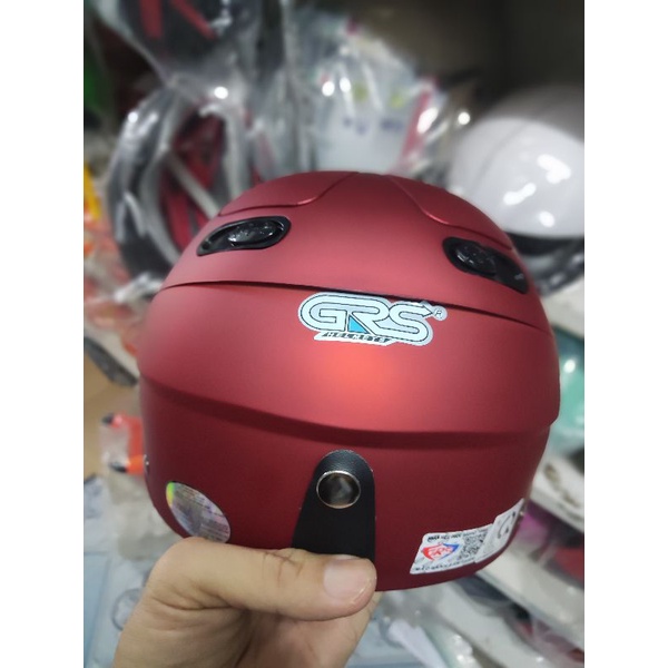 Mũ bảo hiểm nửa đầu GRS A102 lưỡi trai cho form đầu vừa, bảo hành 1 năm