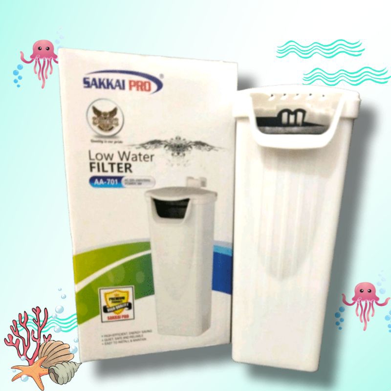 Pompa aquarium Toples low water filter SAKKAI PRO AA 701 Filter kura kura