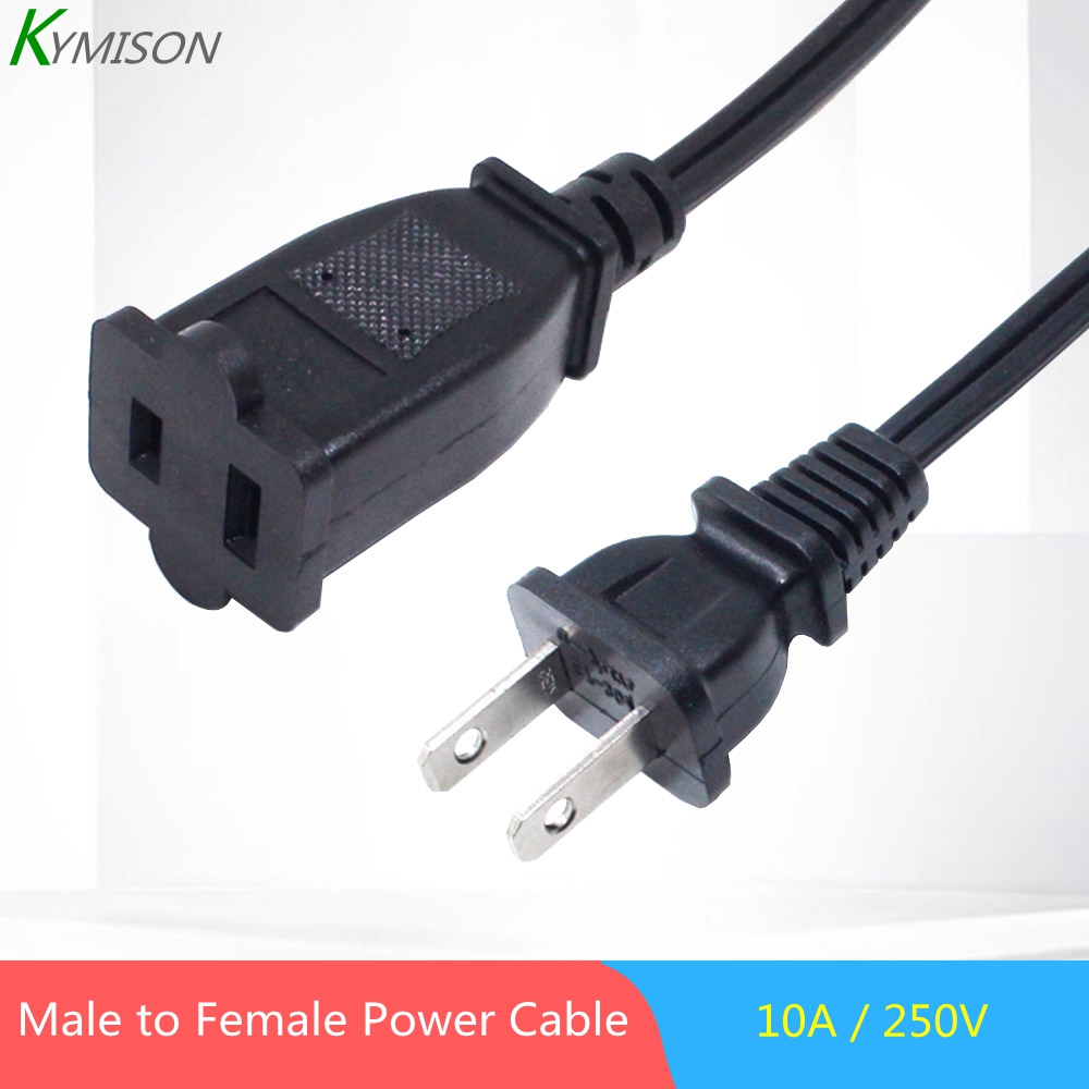 【Unique features】US Canada 2-prong Male To Female Power Extension Cable ...