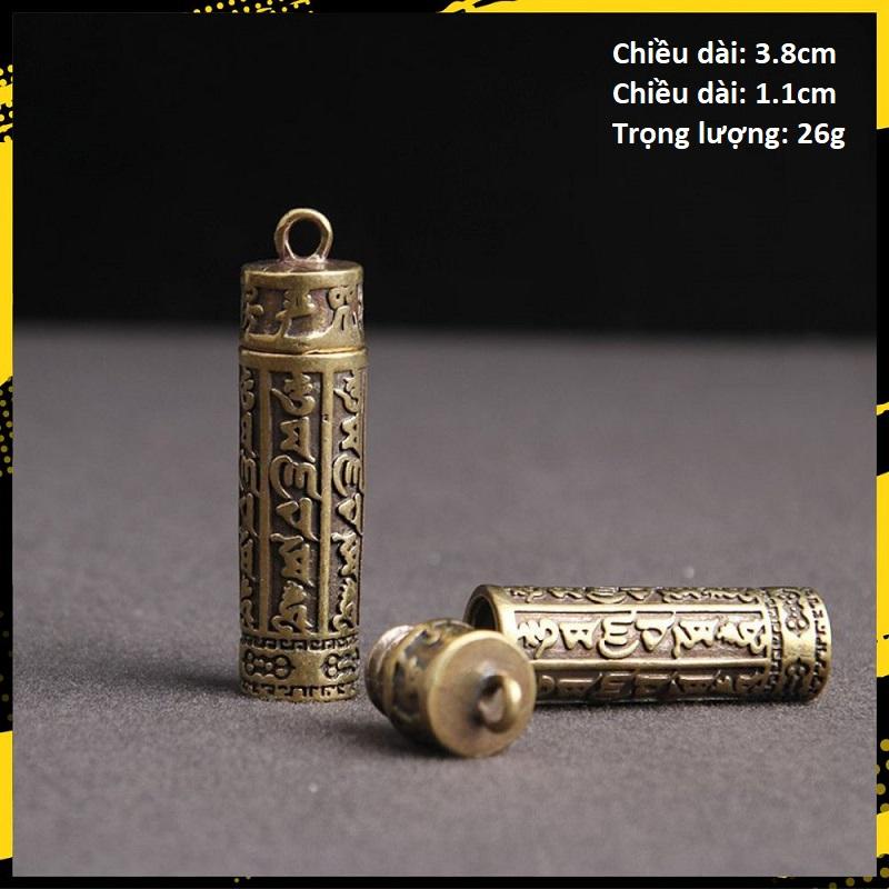 Đồng Thau Thụ Kinh Luân, Tháp Văn Xương - E13 (Kèm Khoen Tròn 20 25mm)