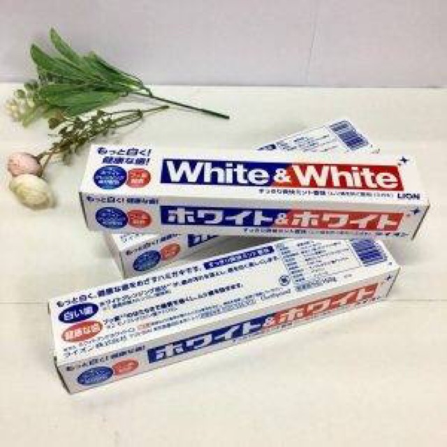 Kem Đánh Răng White And White Lion 150g Của Nhật