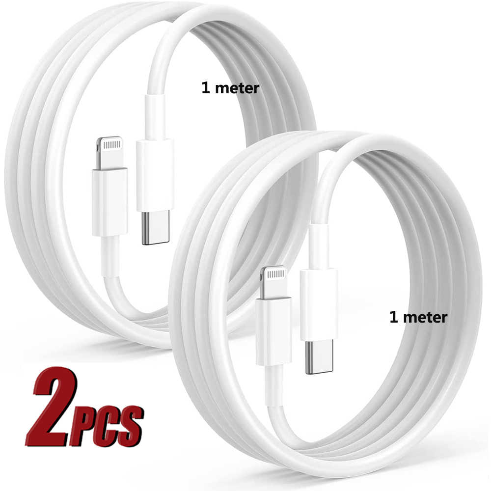 2pcs 20w pd fast charging cable for iphone 15 pro max plus iphone serise ipad usb type c fast charging data cable 2023