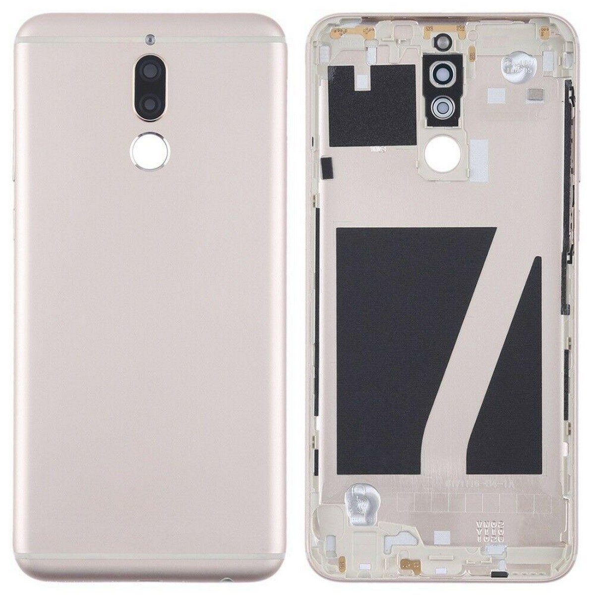 Huawei Mate 10 Lite  Metal Housing Full Body Casing Replacement Parts Case With Side Volume Buttons ( Middle Frame Plate And Back Frame) - Gold