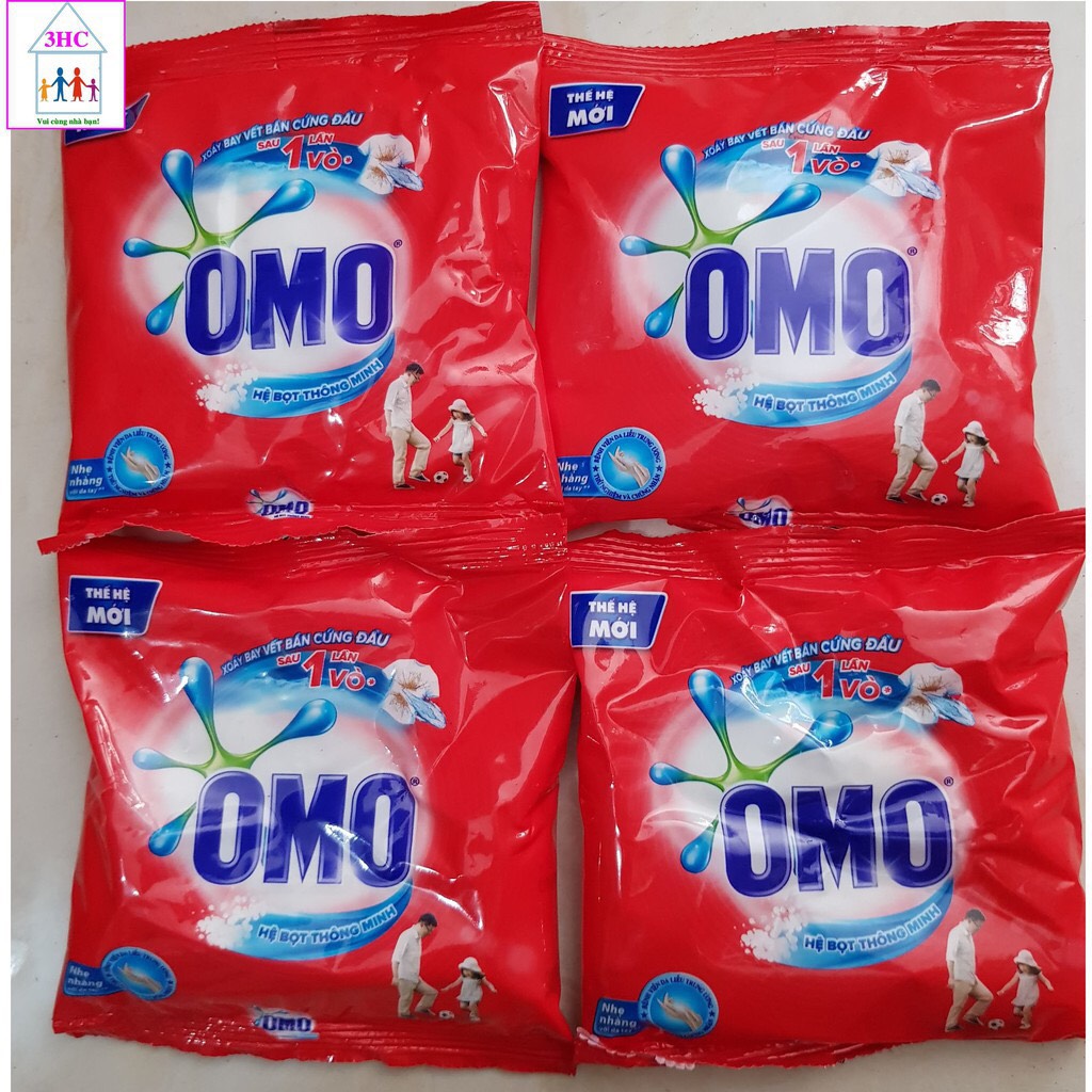 Combo 4 gói Omo bột giặt 100g