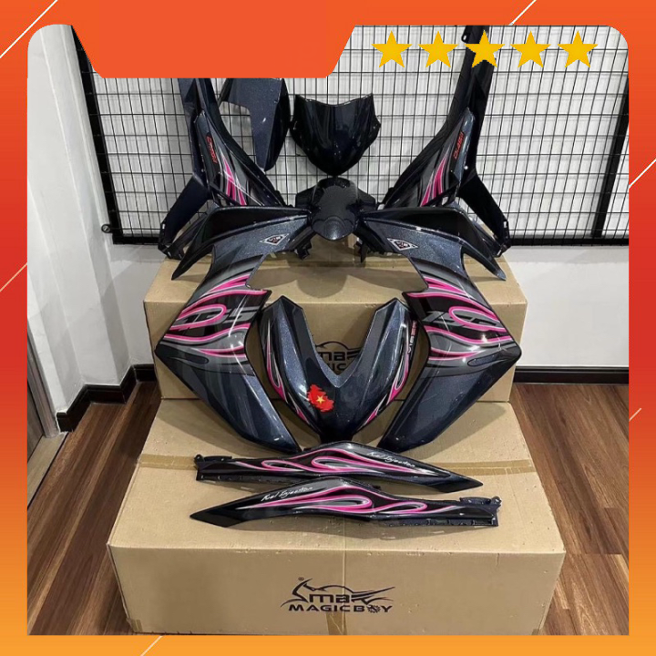 Tem rời exciter 155 lửa full đen phối đủ màu