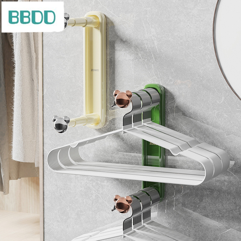 Đa chức năng móc quần áo cho thú cưng giá lưu trữ mà không cần đấm, phân loại ban công, móc quần áo cho thú cưng móc treo, gắn tường phòng tắm đựng quần áo giá lưu trữ