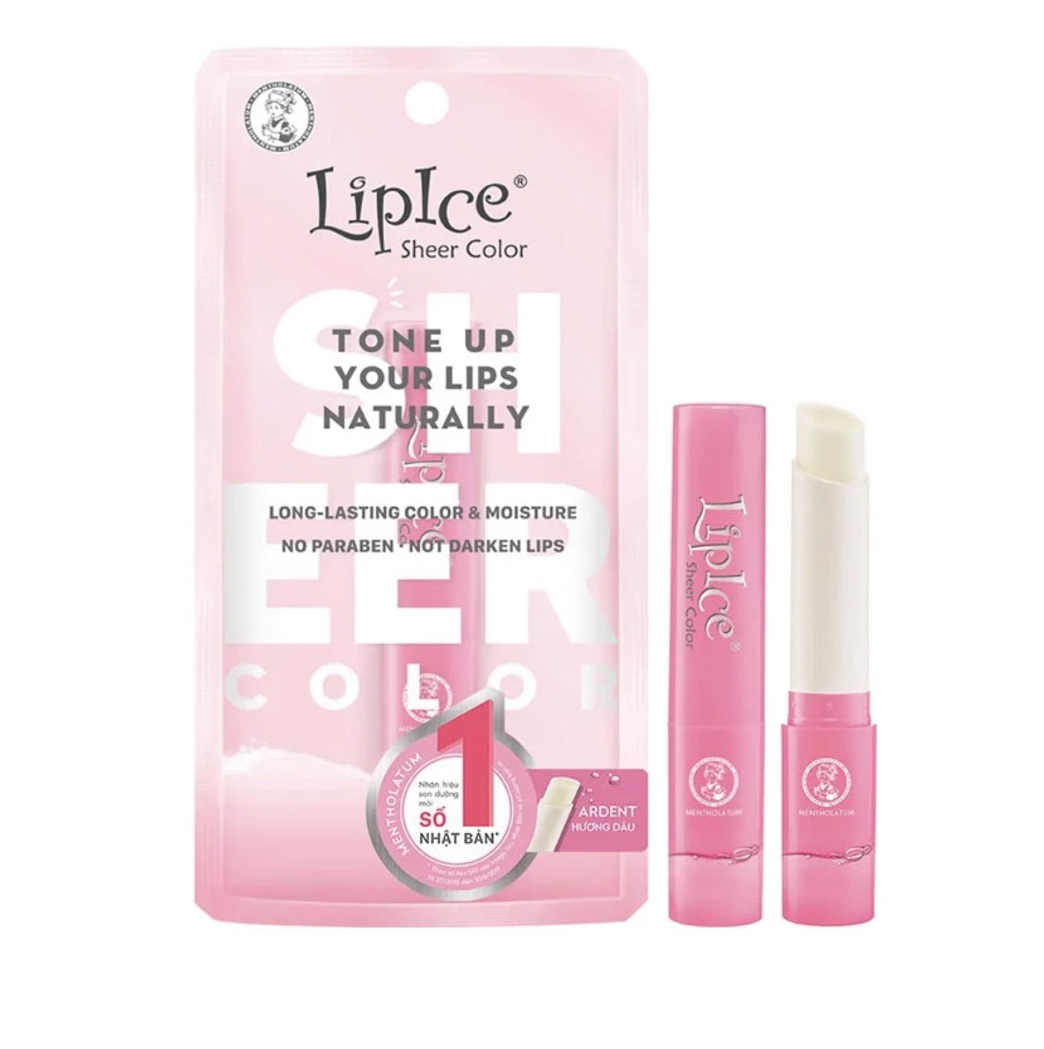 Son Dưỡng Môi Lipice Sheer Color Ardent Hương Dâu 2,4Gr