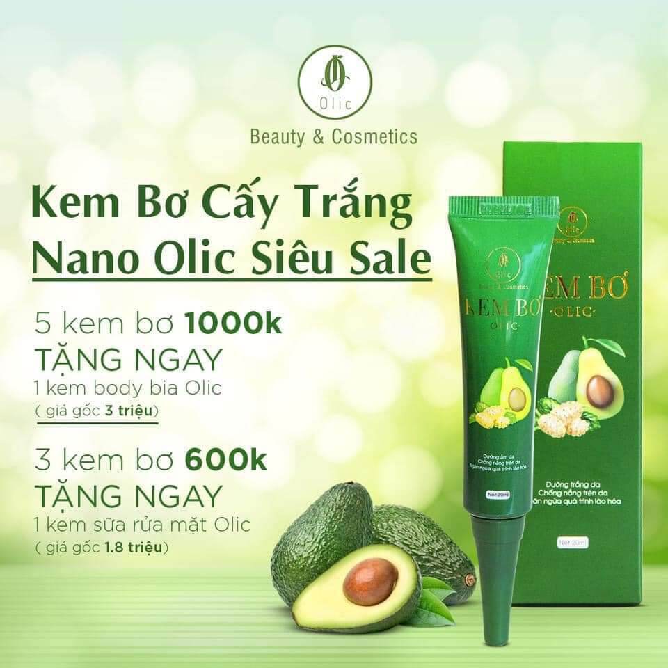 Kem Bơ OLIC Dưỡng Trắng Mịn Da 3in1