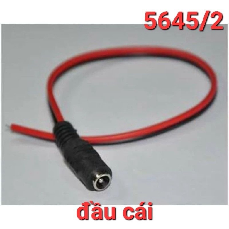 Jack nguồn 5.5x2.1mm jack dc có dây đực/cái
