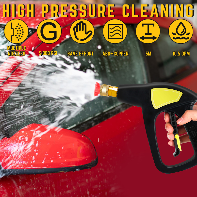 Handheld Power Washer Tool High Pressure Washer Machine 5000 PSI Portable Power Washer Tool Handheld Car Wash Water Sprayer