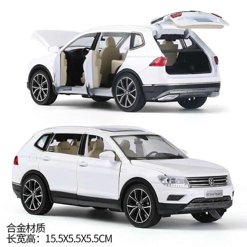 All New Tiguan L Off-road SUV 1:32 The Cast Model Car Toy Collection