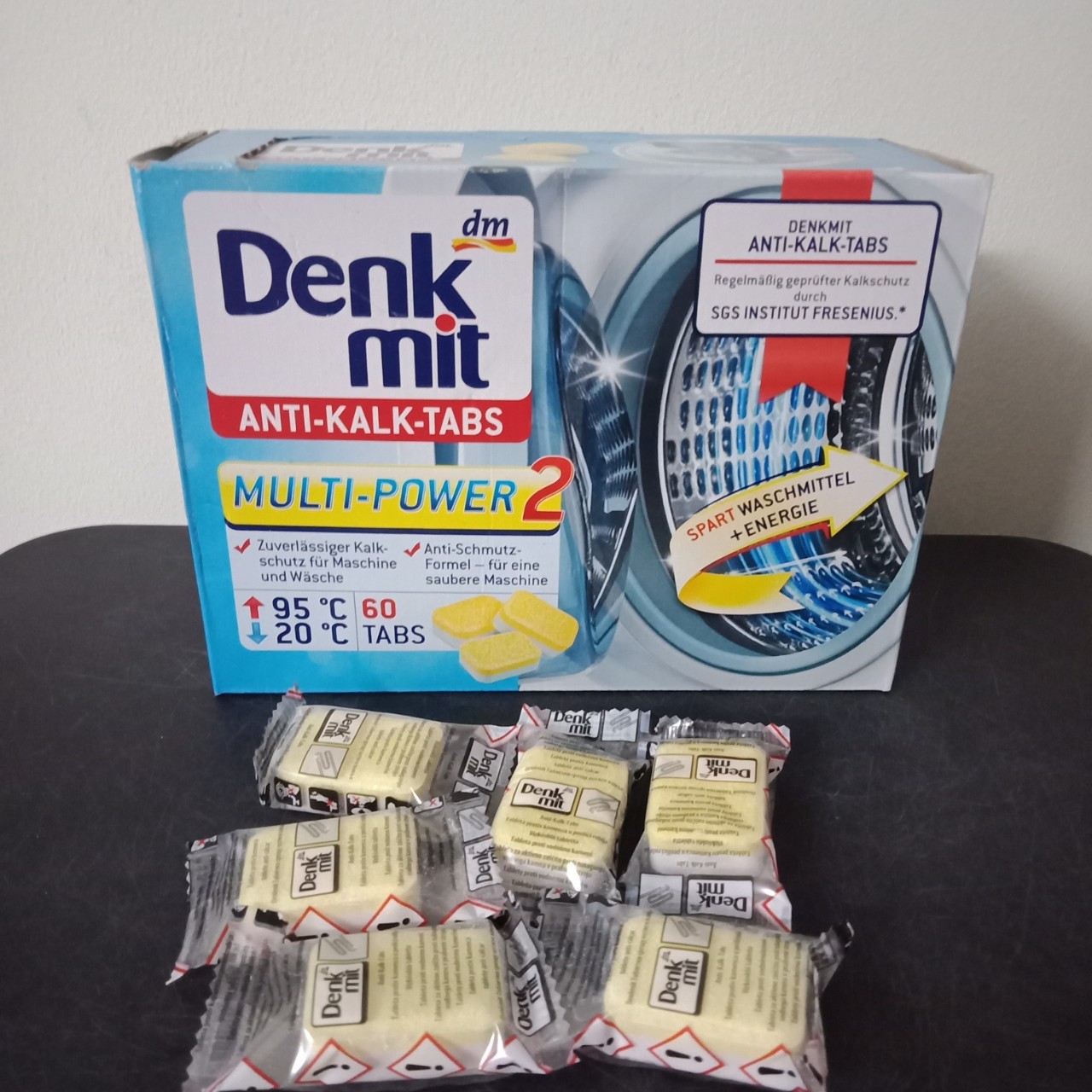 Viên tẩy lồng máy giặt denkmit đức- 60viên 30 viên 20 viên 10 viên
