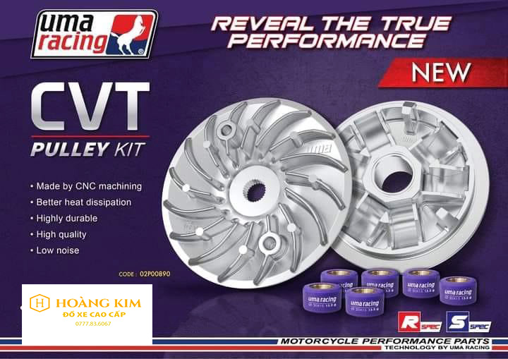 Bộ nồi trước uma racing cho honda vairo click 125, 150
