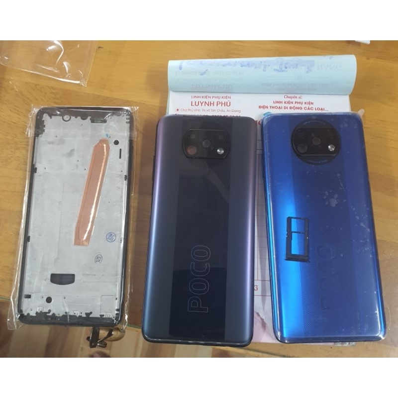 Vỏ xiaomi poco x3 có khay sim khung sườn kính camera