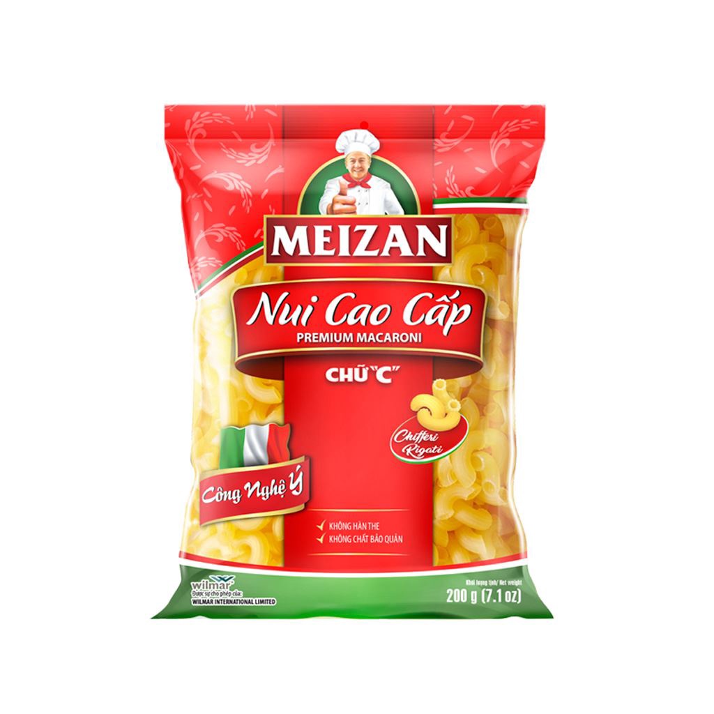 Nui meizan nui vàng/ nui gạo/ nui xoắn 200g/ 300g/ 400g