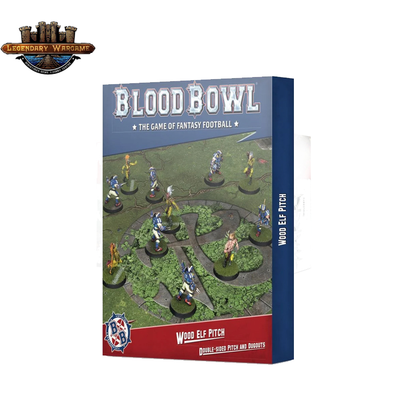 Blood Bowl: Wood Elf Pitch & Dugouts Board Game Set – Fantasy Football Stadium By Games Workshop