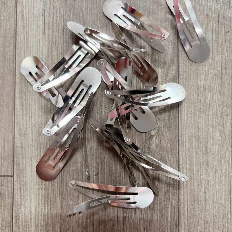 [Ảnh thật] Phôi kẹp tóc giọt nước làm handmade, kẹp tóc trơn Lazada