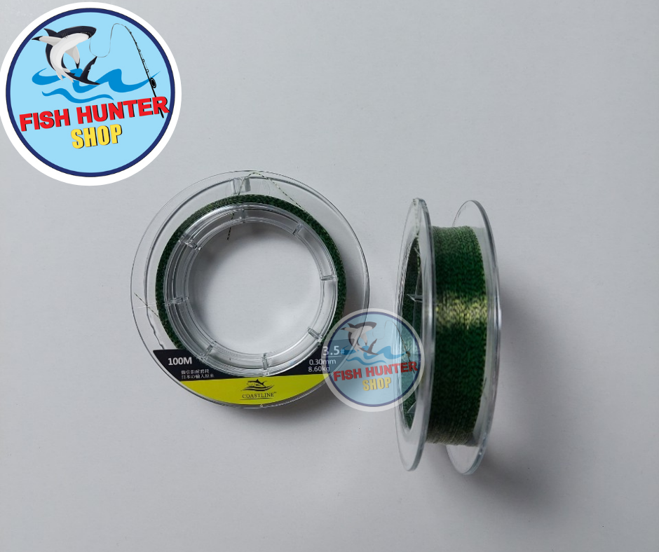 Dây cước câu cá Coastline V-Plus Green 100m/ Cước câu cá V-Plus