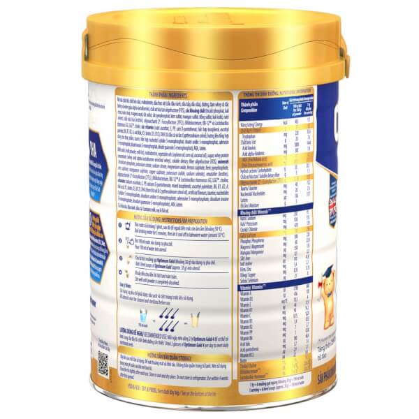 SỮA BỘT OPTIMUM GOLD 4 - CHO TRẺ TỪ 2 ĐẾN 6 TUỔI date (6/2024)