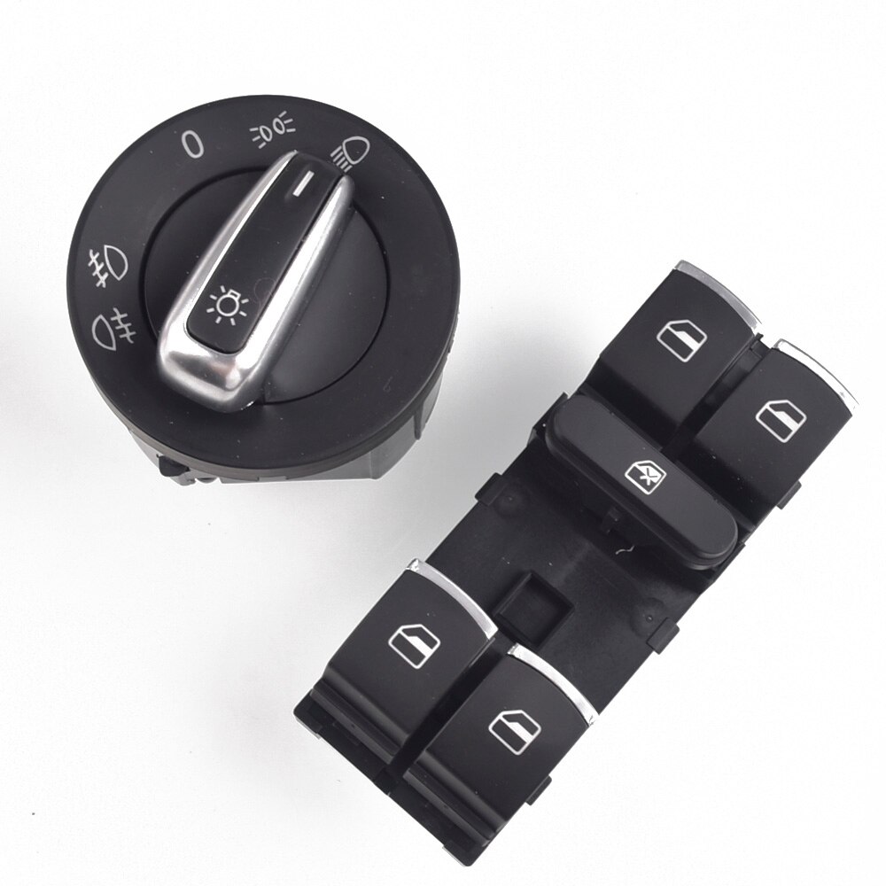 “：》{ —— 8Pcs/Lot Window Headlight Mirror Tailgate Fuel Door Control Switch Button For VW Passat B6 3C0962125B 5ND959565B 5ND941431A