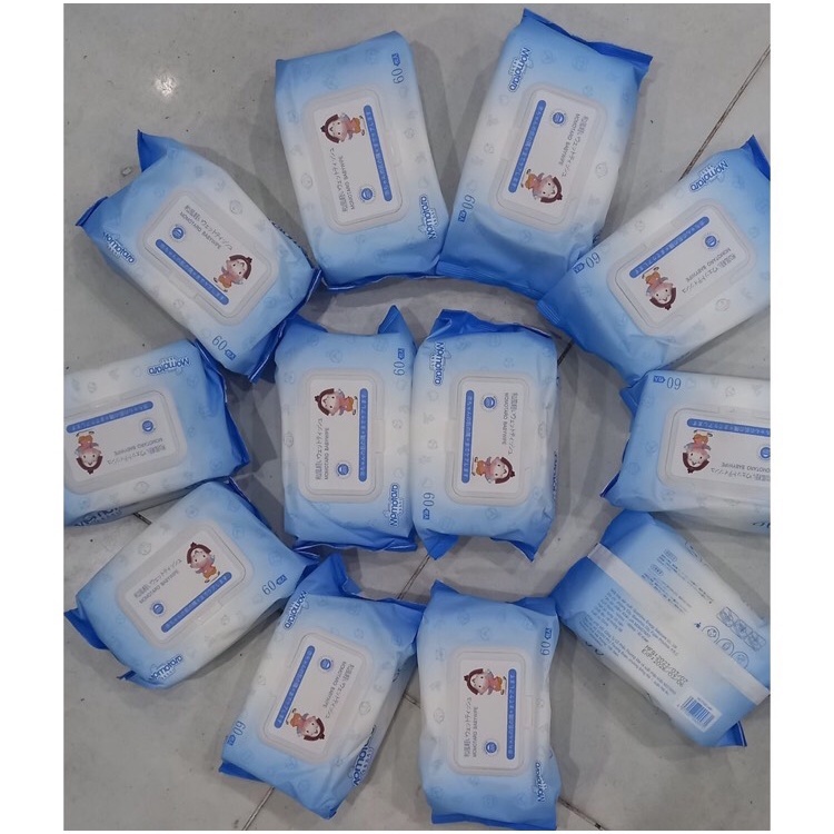 [HCM] Khăn ướt  không mùi MOMOTARO (1 bịch /60 tờ rút)