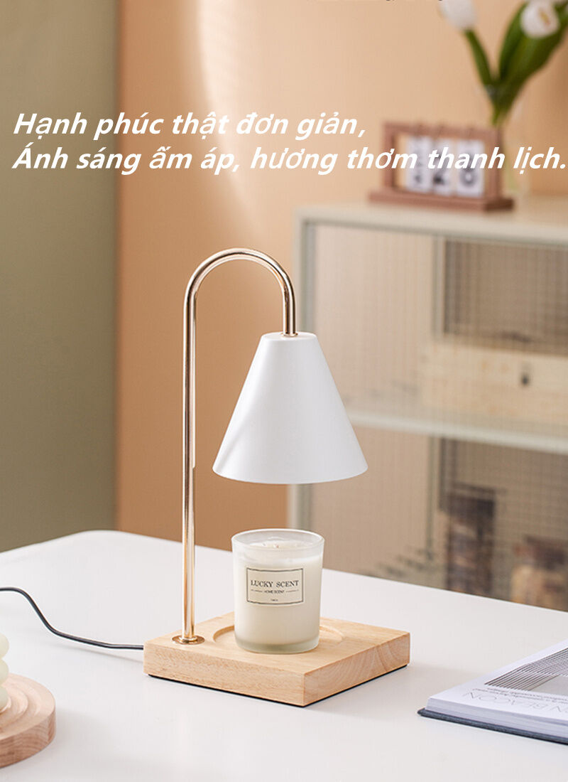 Đèn đốt nến thơm đèn bàn,Sáp thơm phòng,Candle warmer lamp,Đèn phòng ngủ,Nến xông tinh dầu,Thơm phòng,Candle nến thơm,Chụp đèn kim loại