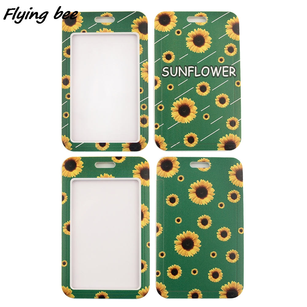 %E3%80%90NatureVault%E3%80%91Flyingbee%20X1380%20Green%20Sunflower%20Hidden%20Disability%20Fashion%20Lanyards%20ID%20Badge%20Holder%20Holder%20Jewelry%20-%20Image%203