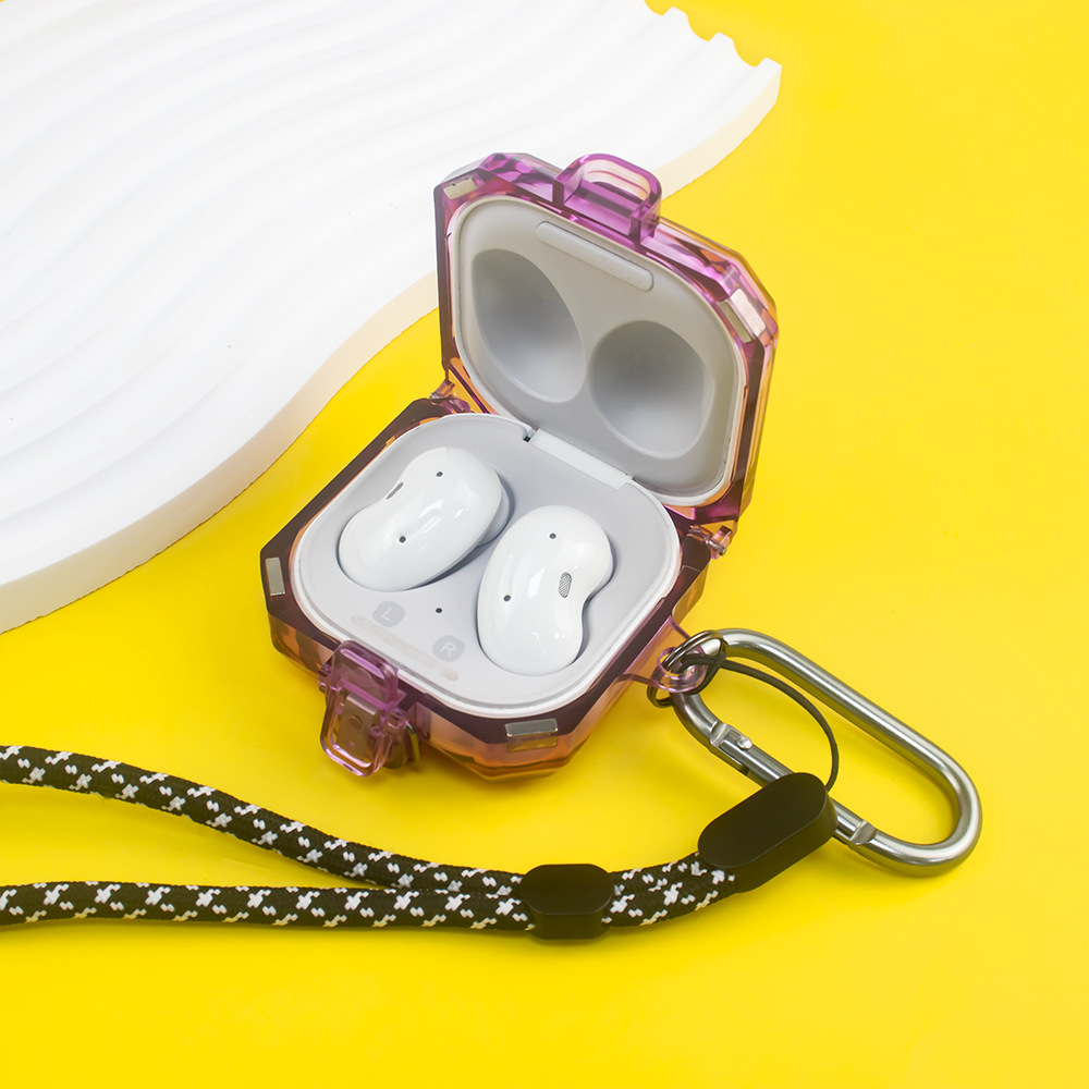 For Samsung Galaxy Buds Live/pro/2 Bluetooth-compatible Headset Protective Case Transparent Protective Case