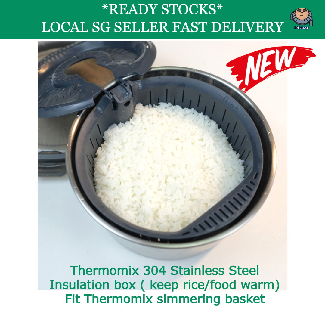 Thermomix 304 Stainless Steel Food Warmer Container Braised Rice [ Fit