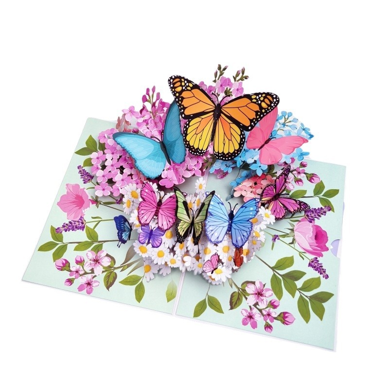 ILovepaper 3D Bouquet Pop Up Card - Birthday Card For Her, Thank