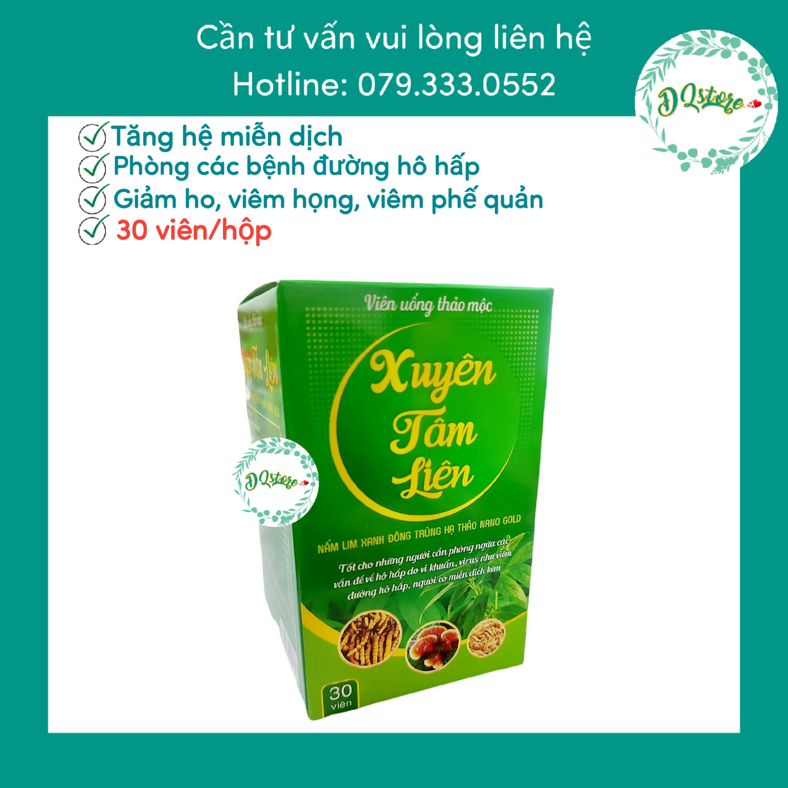 Xuyên tâm liên - hộp 30 viên