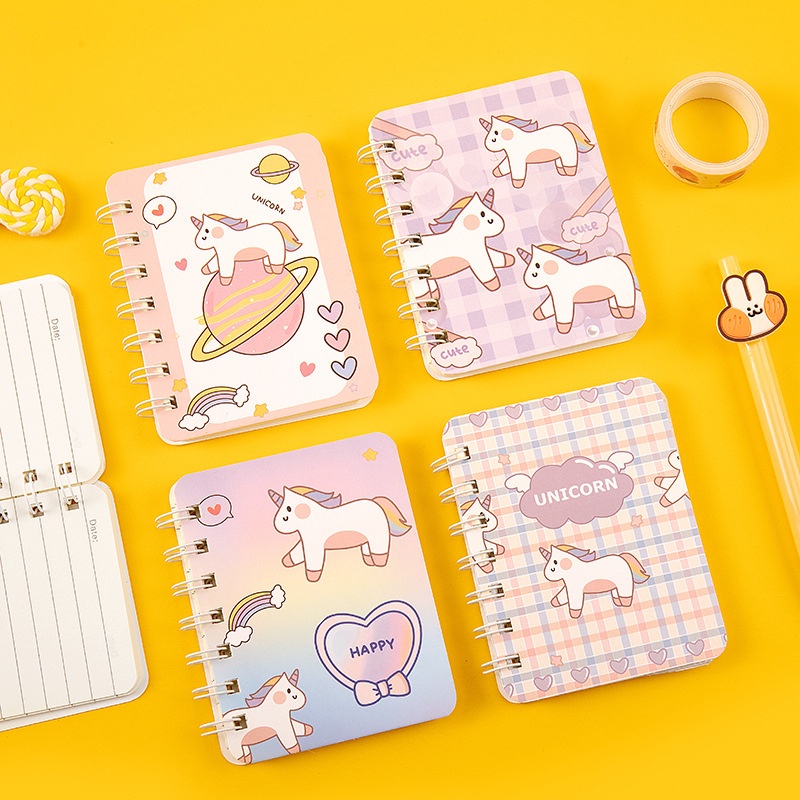 Note book  mini size A7 dễ thương , sổ tay 160 trang tiện dụng