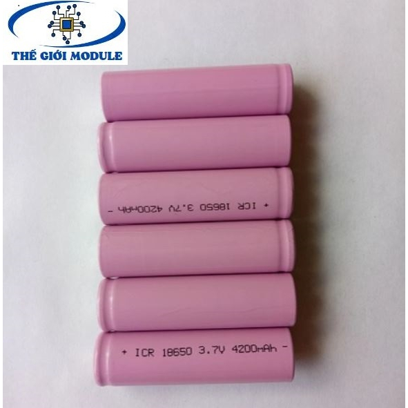Pin sạc 18650 4200mah 3.7v - cell pin 18650 4200mah 3.7v