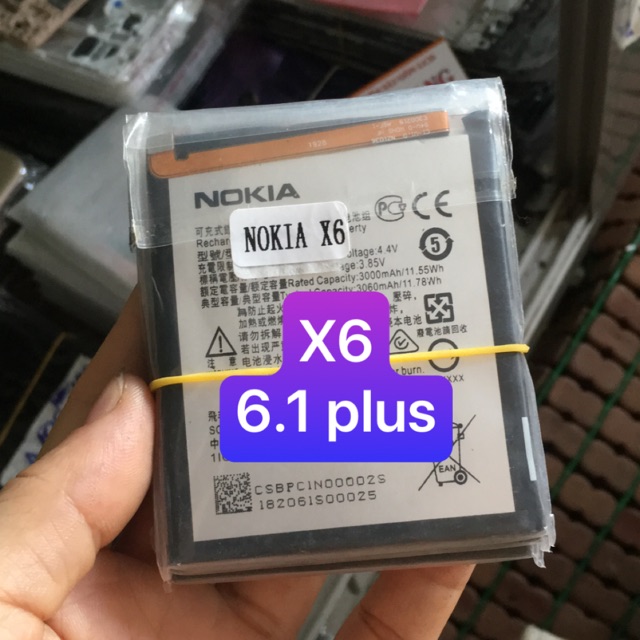 Pin nokia x6 6.1 plus