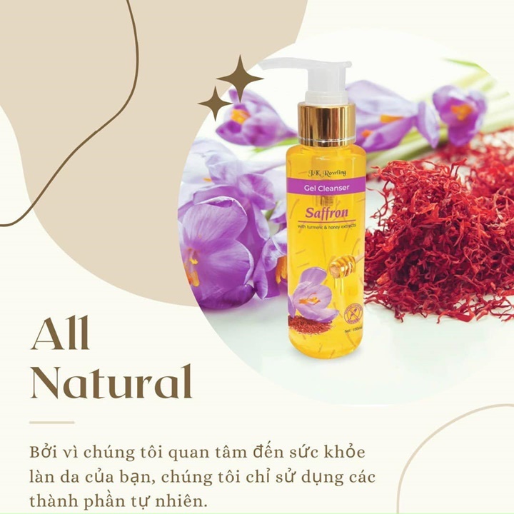 Sữa Rửa Mặt Saffron Gel Cleanser J.K Rowling 100ml – ACL681