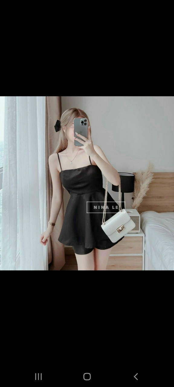Set đồ đùi 2 dây xinh xắn (có mút)