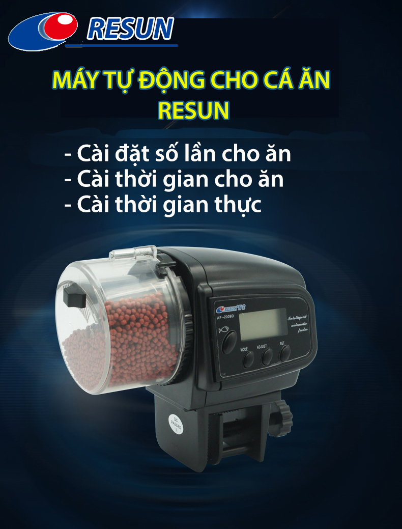 Máy Cho Cá Ăn Tự Động ReSun AF2009D ( Set được cho cá ăn 4 lần/ngày)