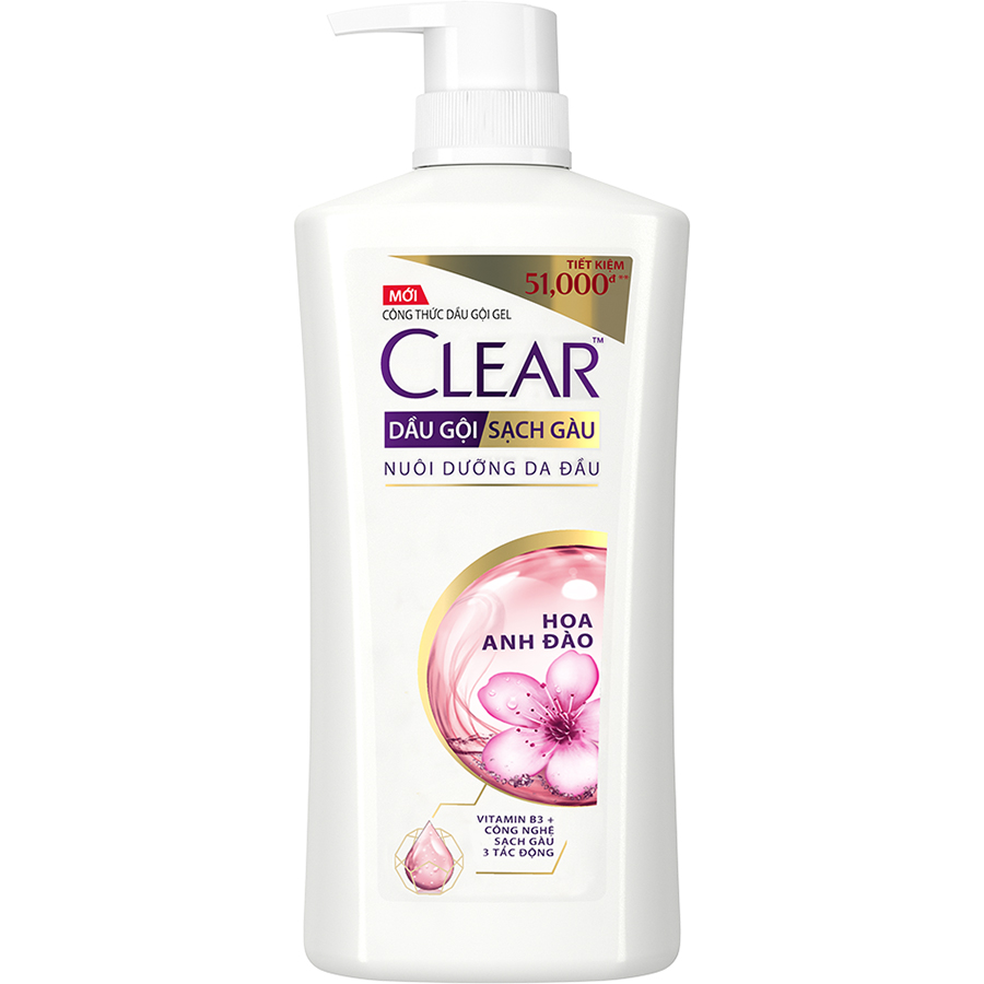 Dầu gội Clear hoa anh đào mới 630G