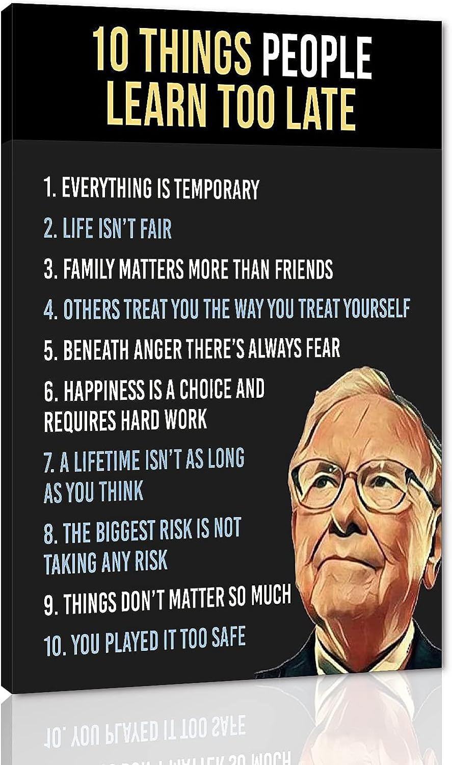 Warren Buffett Quotes Ten Things People Learn Too Late