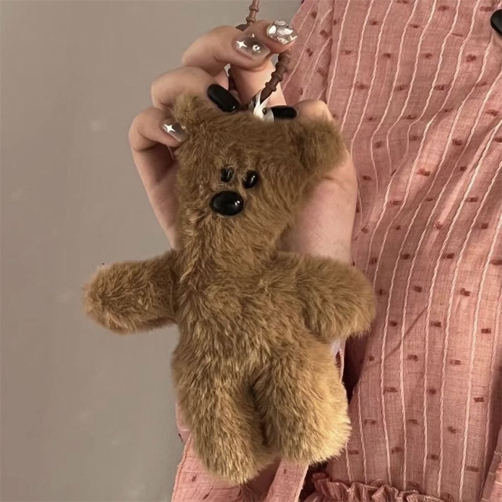 【Ready Stock】Plush Squeaky Teddy Bear Pendant Finished Mr. Bean Teddy Bear