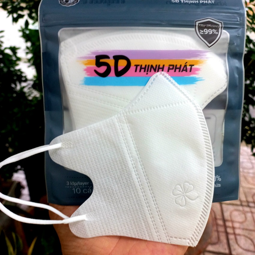 Free Ship - Thùng 100 chiếc khẩu trang 5d Thịnh Phát 3 lớp kháng khuẩn