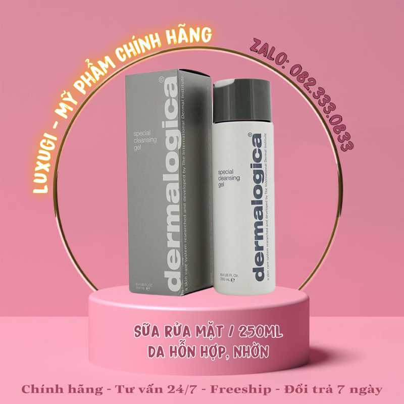 Dermalogica Special Cleansing Gel Sữa Rửa Mặt Tạo Bọt Dành Cho Da Hỗn Hợp, Da Nhờn