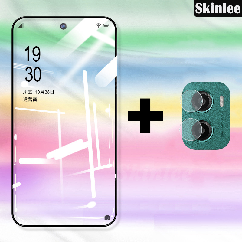 2 In 1 for Motorola Moto G06 Screen Protector Tempered Glass Film + For Moto G06 Power Lens Protector Glass Film.