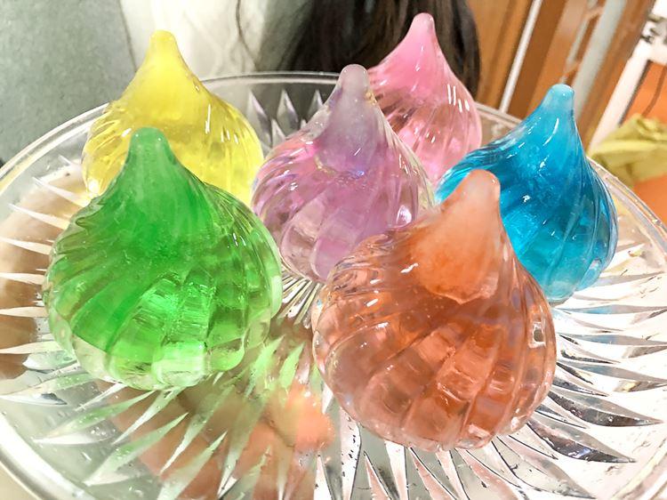 Nhanh Chóng Nổi Danh Trên Mạng Sô Cô La Jelly Bun Đầu Hành Tây Bán Nguyệt Rỗng Tâm Đá Bàn Phím Sequin Silicone Ăn Băng Bộ Tạo Khuôn Hình