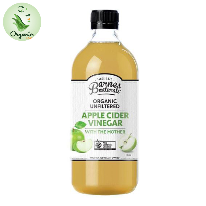 Giấm táo hữu cơ barnes naturals có giấm cái - organic apple cider vinegar - ảnh sản phẩm 3