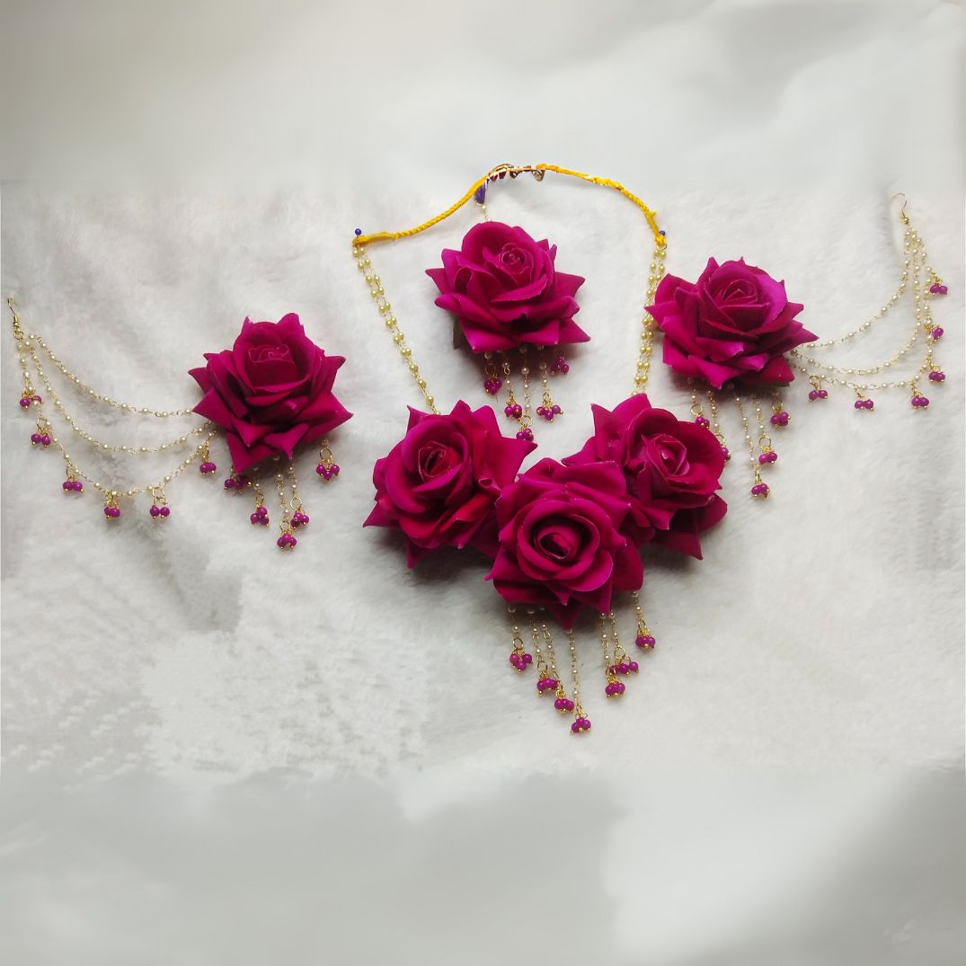 1 Set Handmade Flower Jewelry with Earrings | All Buy.