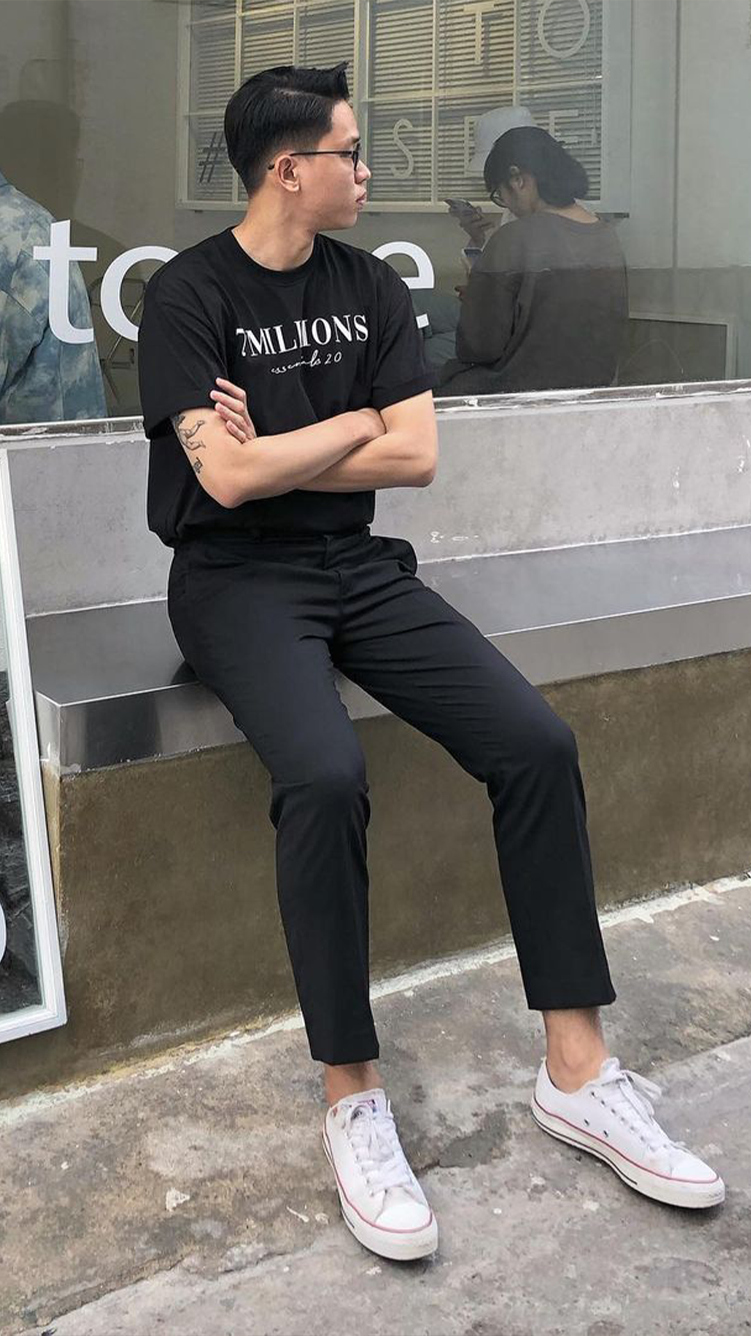 7MILLIONS Áo thu Basic 2.0 / Màu đen