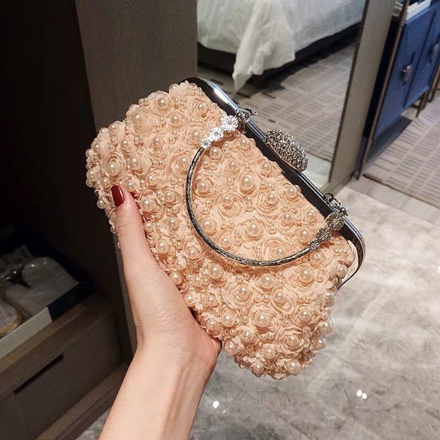Túi clutch dự tiệc đính đá cao cấp