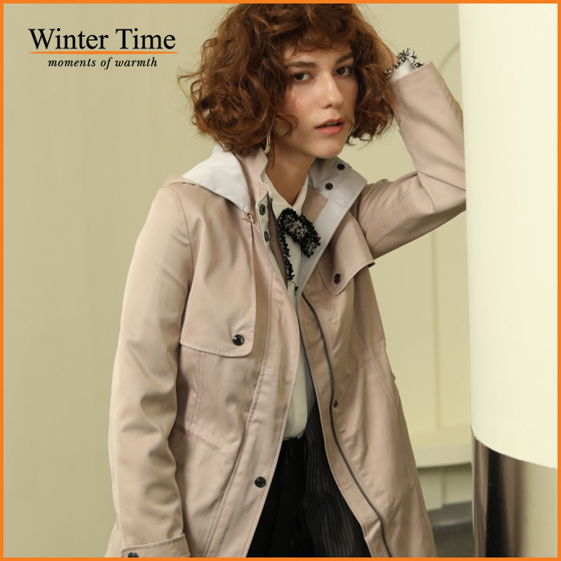 womens khaki long coat